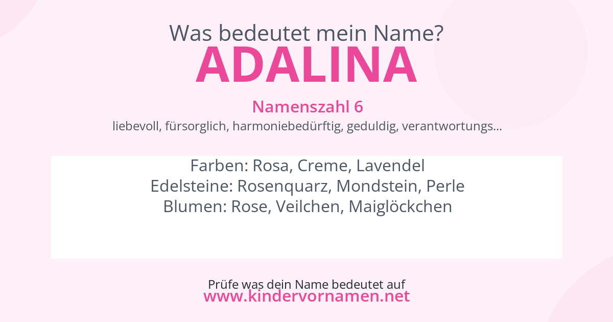 Was bedeutet der Name Adalina?