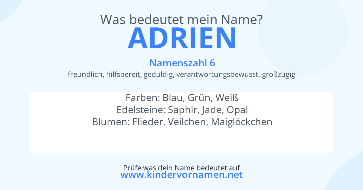 Was bedeutet der Name Adrien?