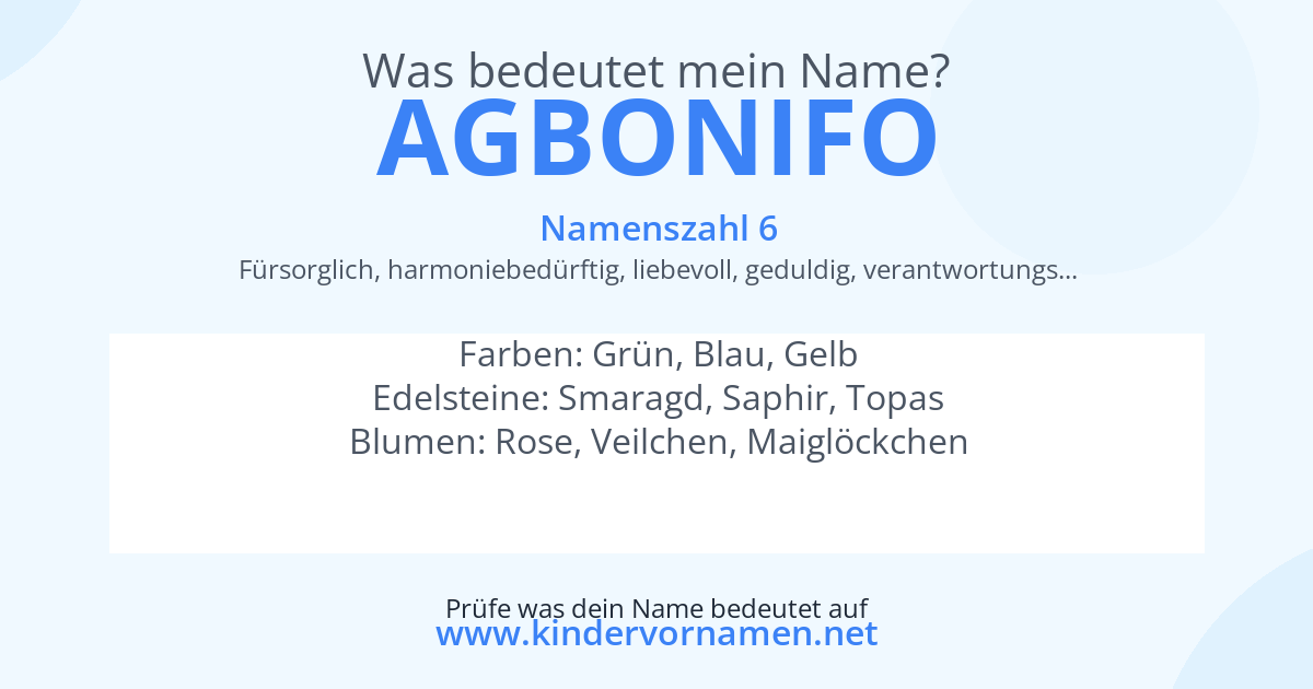 Was bedeutet der Name Agbonifo?