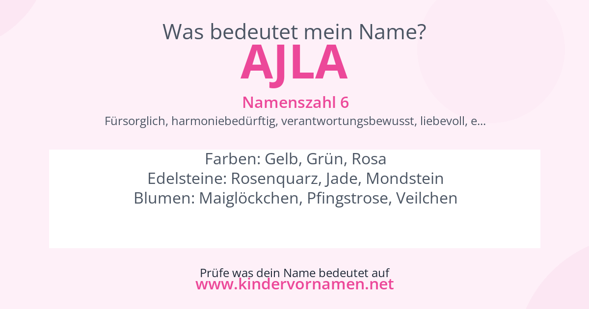 Was bedeutet der Name Ajla?