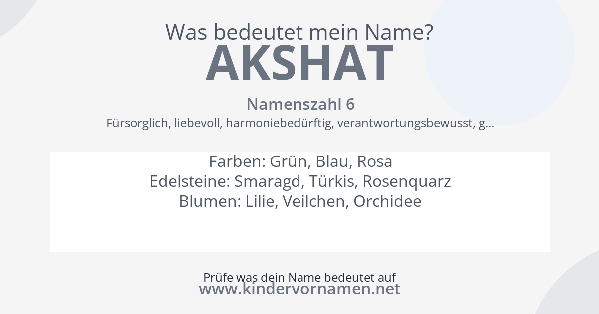 Was bedeutet der Name Akshat?