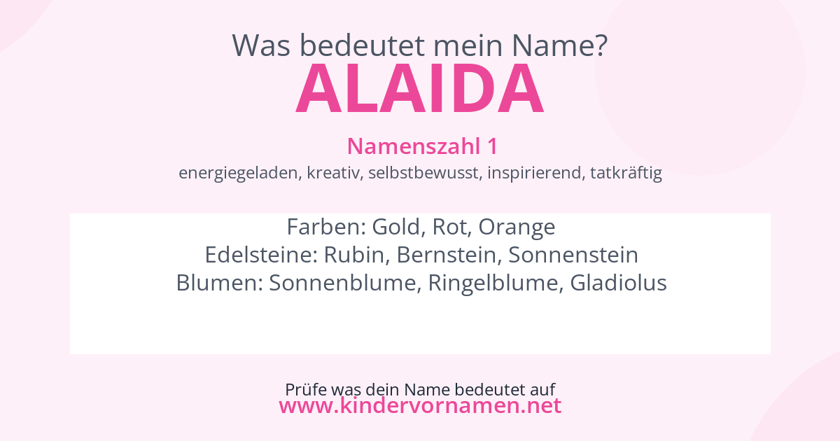 Was bedeutet der Name Alaida?