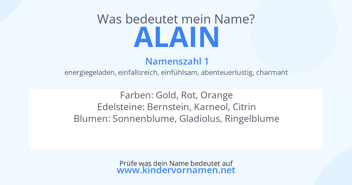 Was bedeutet der Name Alain?