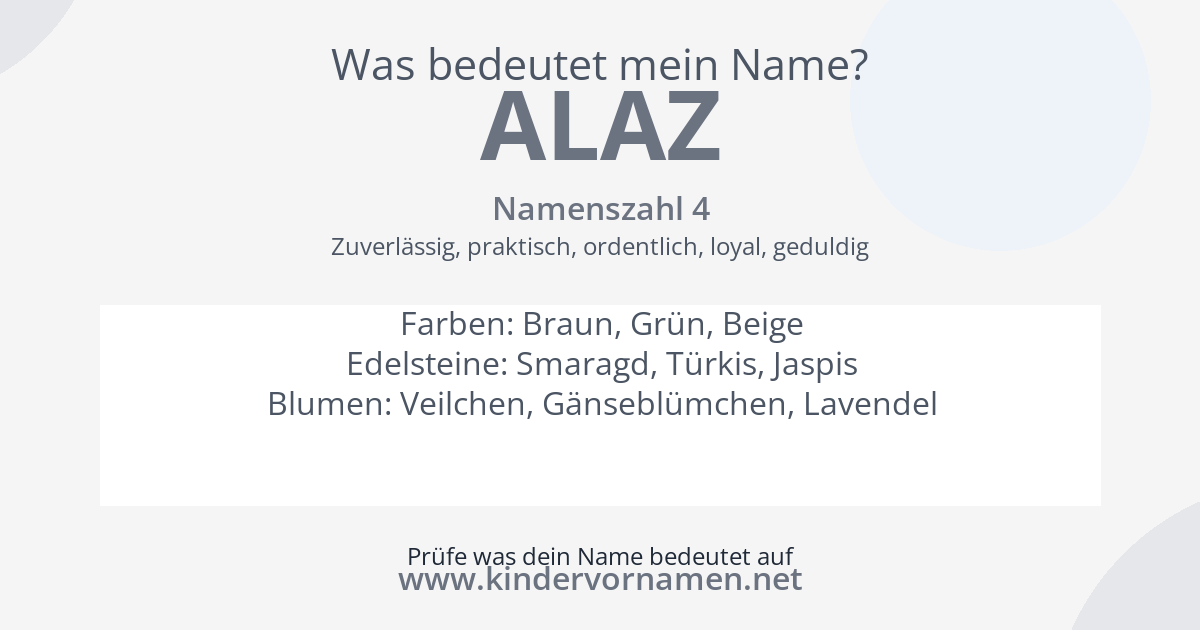 Was bedeutet der Name Alaz?