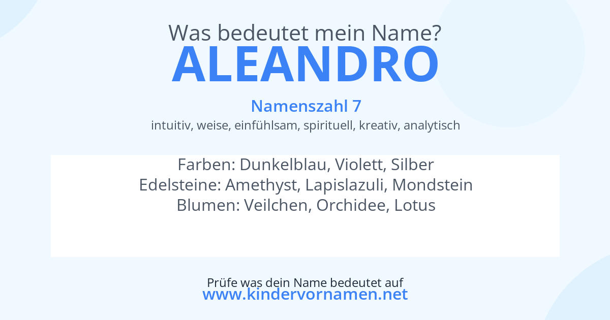 Was bedeutet der Name Aleandro?