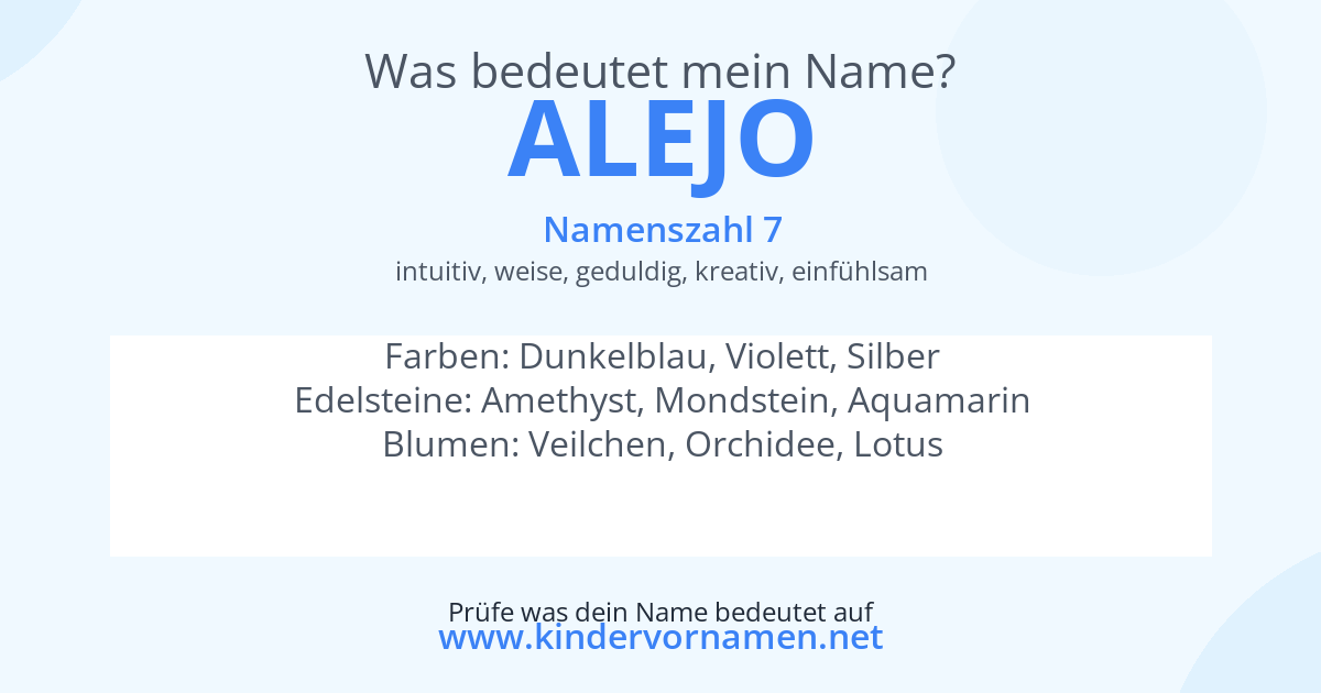 Was bedeutet der Name Alejo?