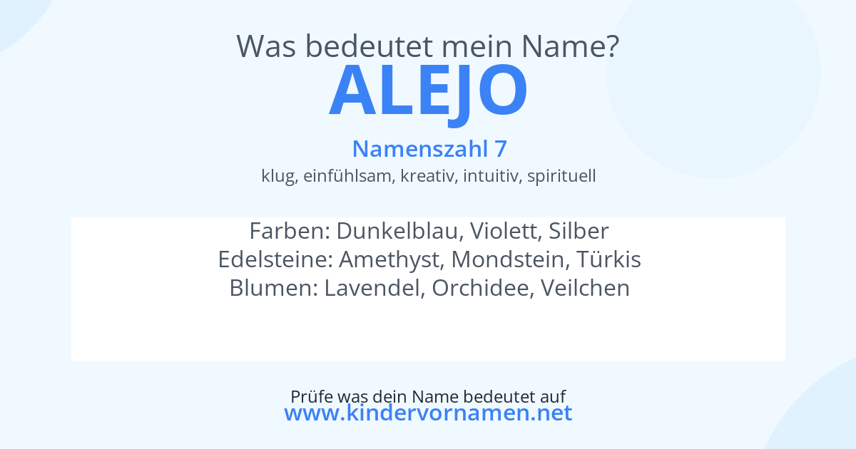 Was bedeutet der Name Alejo?