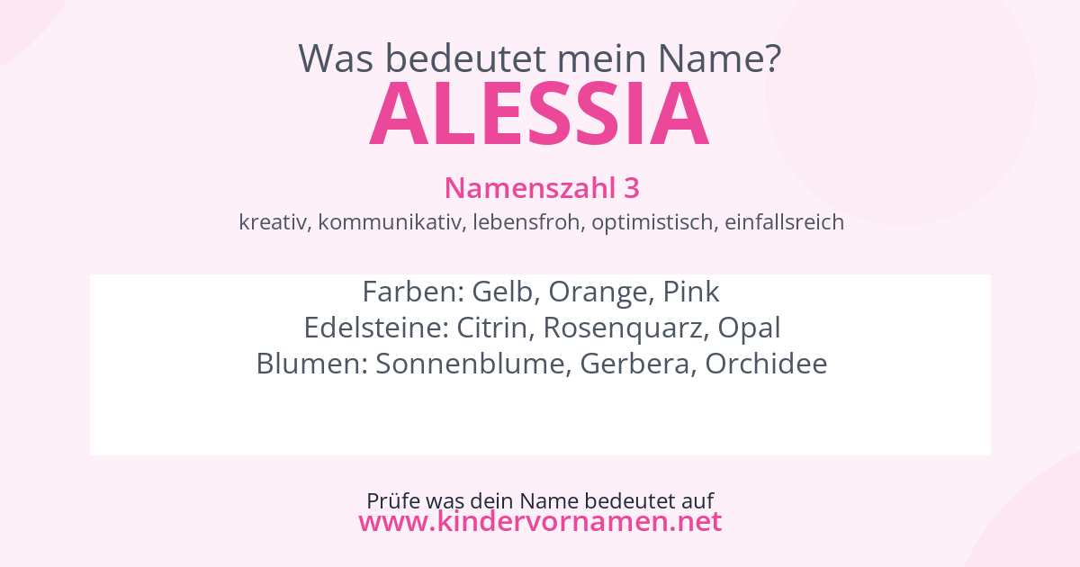 Was bedeutet der Name Alessia?