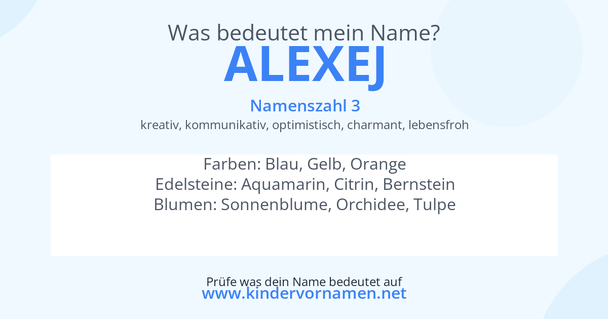 Was bedeutet der Name Alexej?