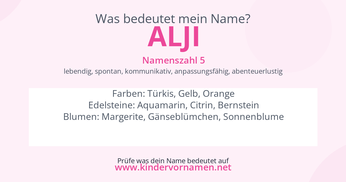 Was bedeutet der Name Alji?