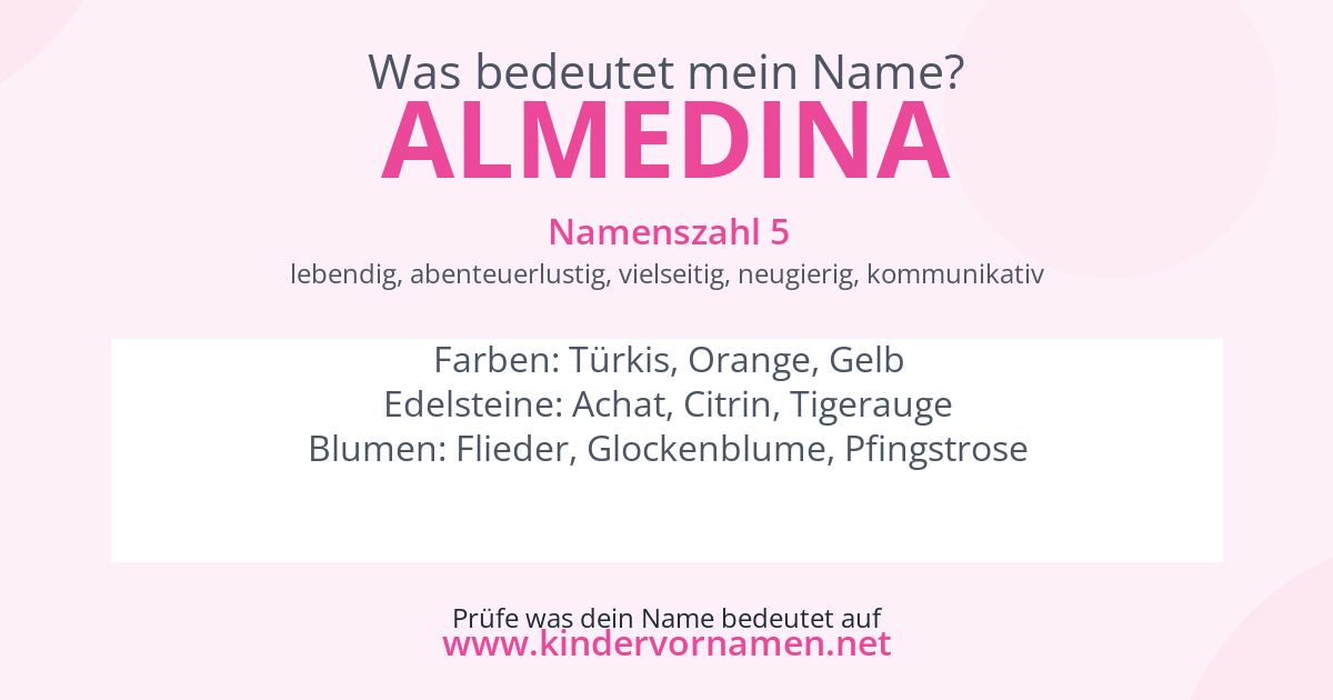 Was bedeutet der Name Almedina?