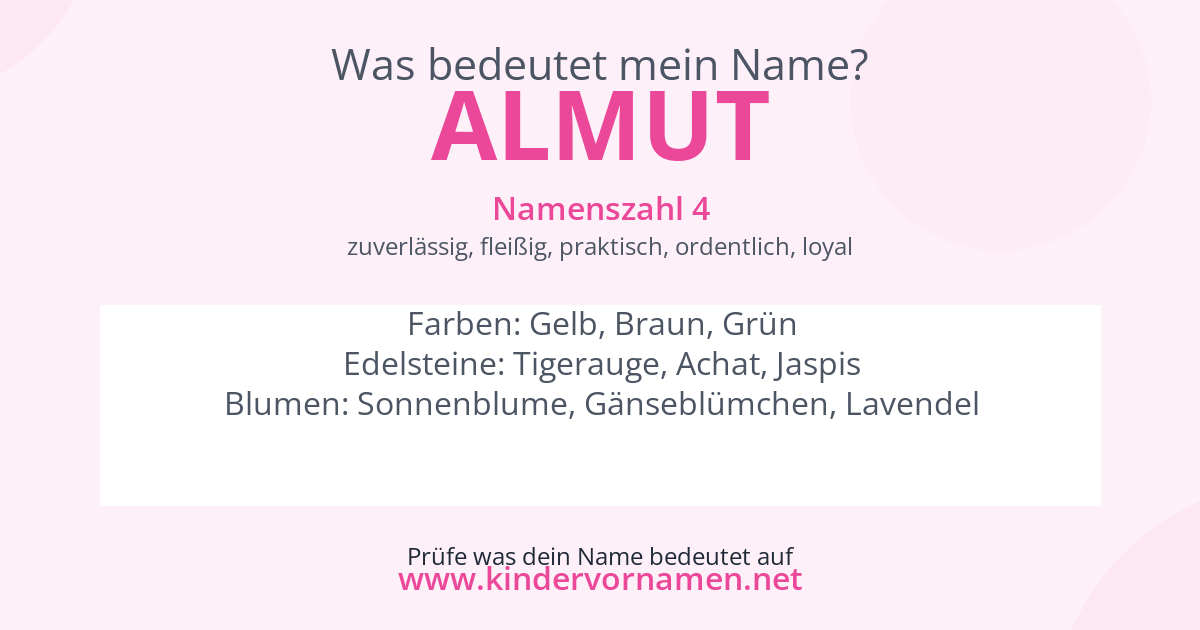 Was bedeutet der Name Almut?