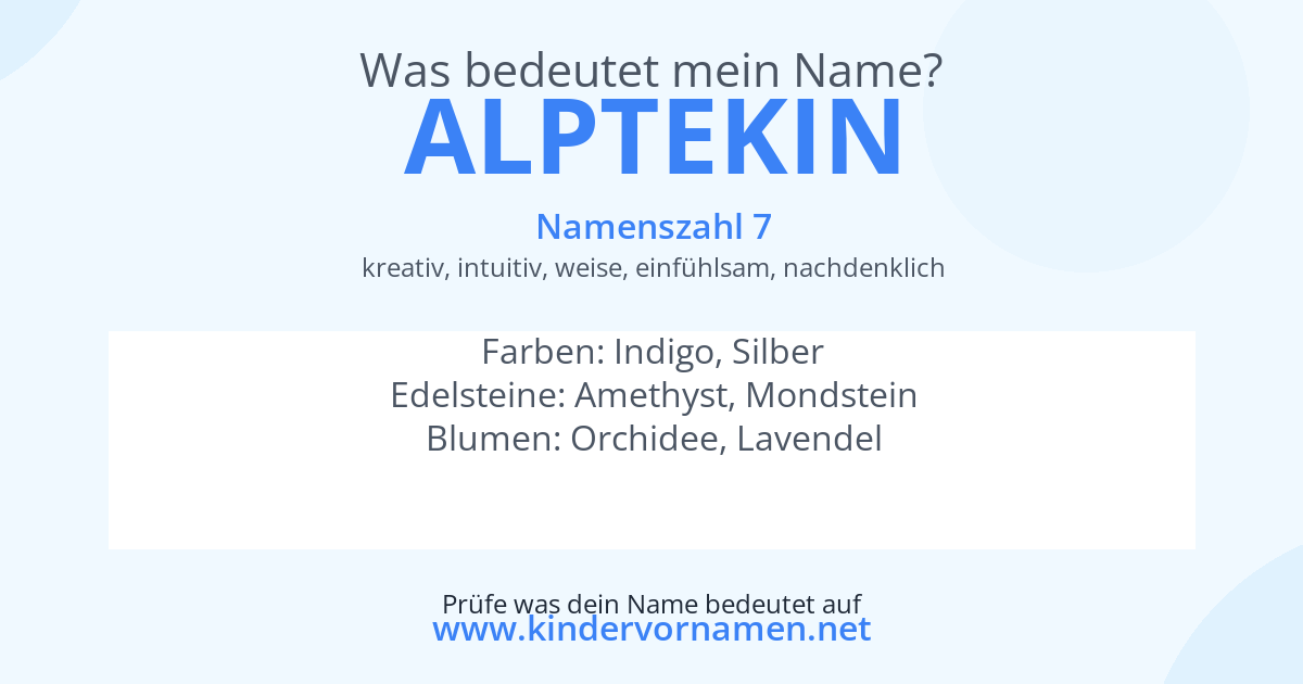 Was bedeutet der Name Alptekin?