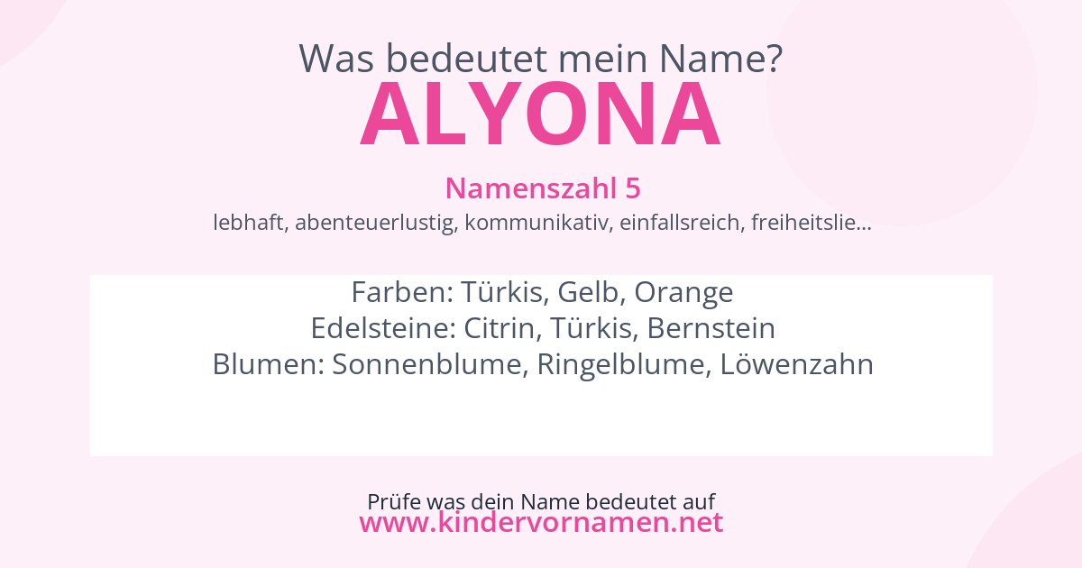 Was bedeutet der Name Alyona?
