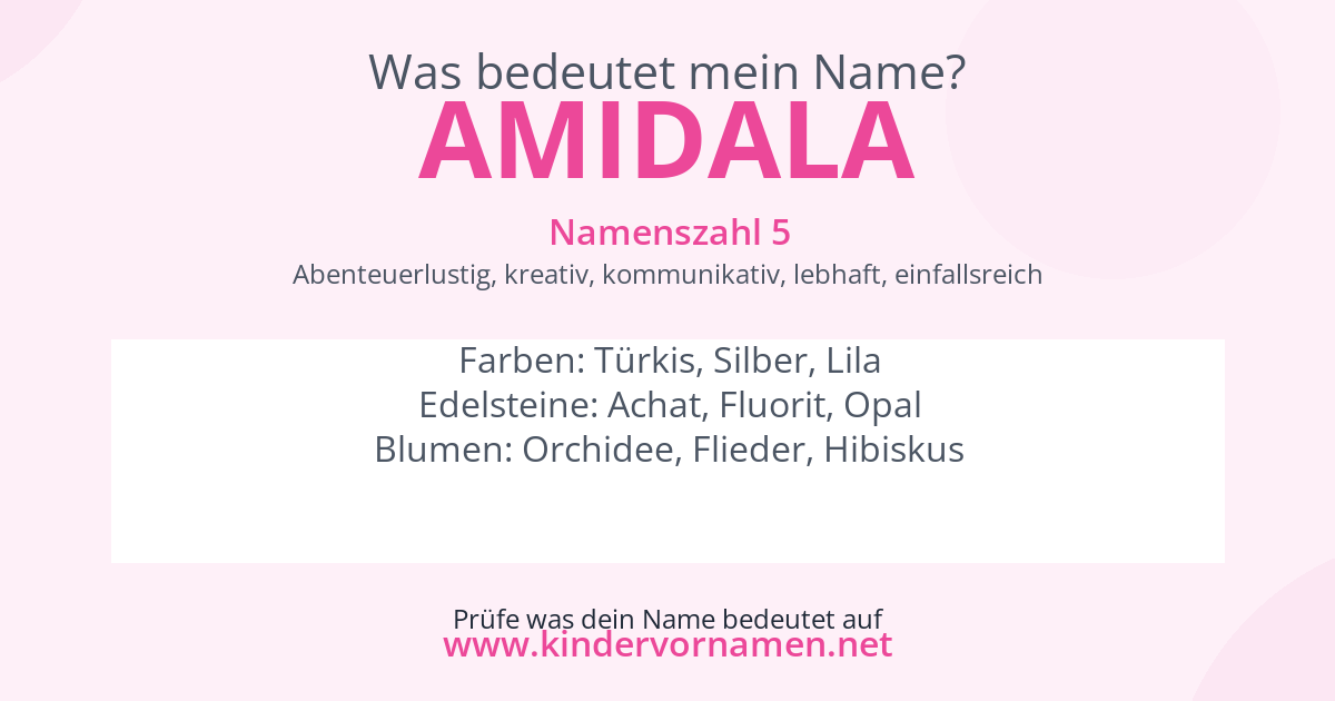 Was bedeutet der Name Amidala?