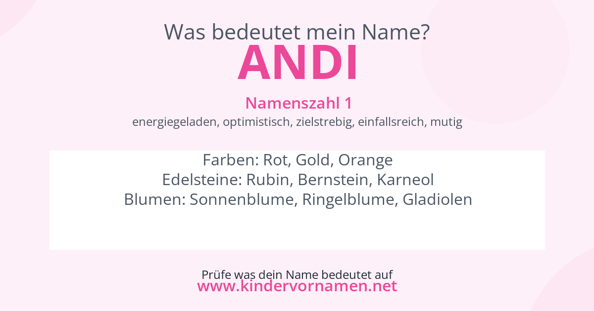 Was bedeutet der Name Andi?