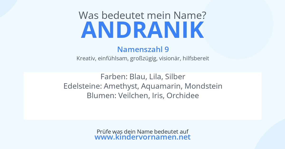 Was bedeutet der Name Andranik?