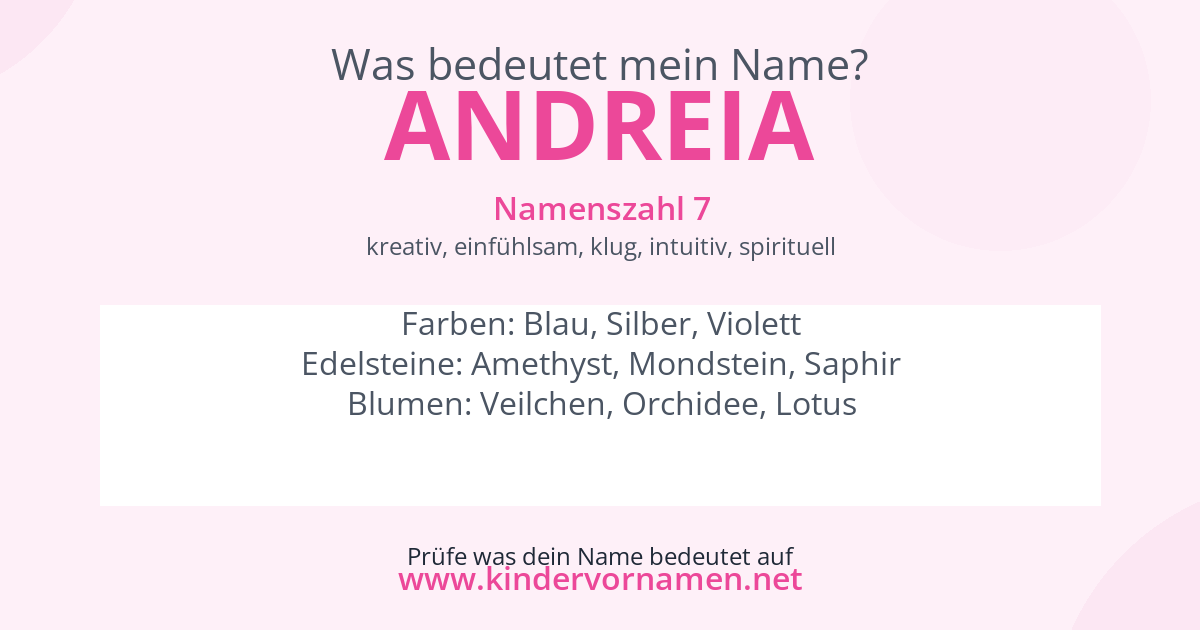Was bedeutet der Name Andreia?