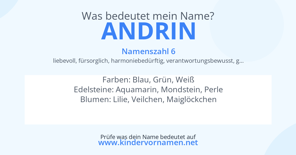Was bedeutet der Name Andrin?