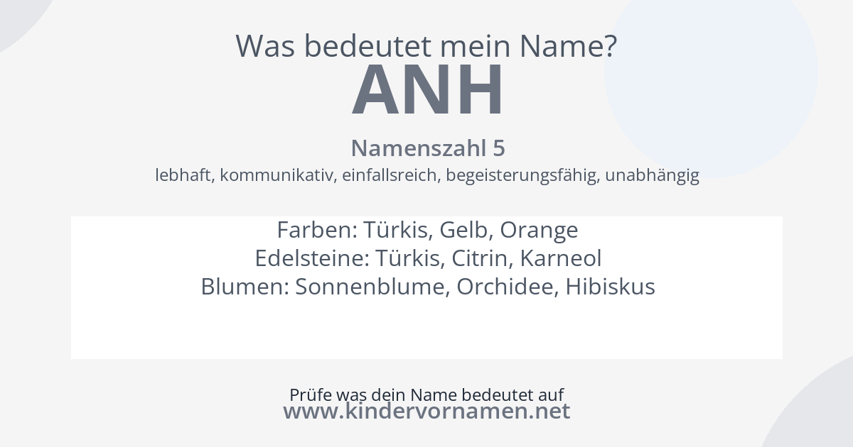 Was bedeutet der Name Anh?