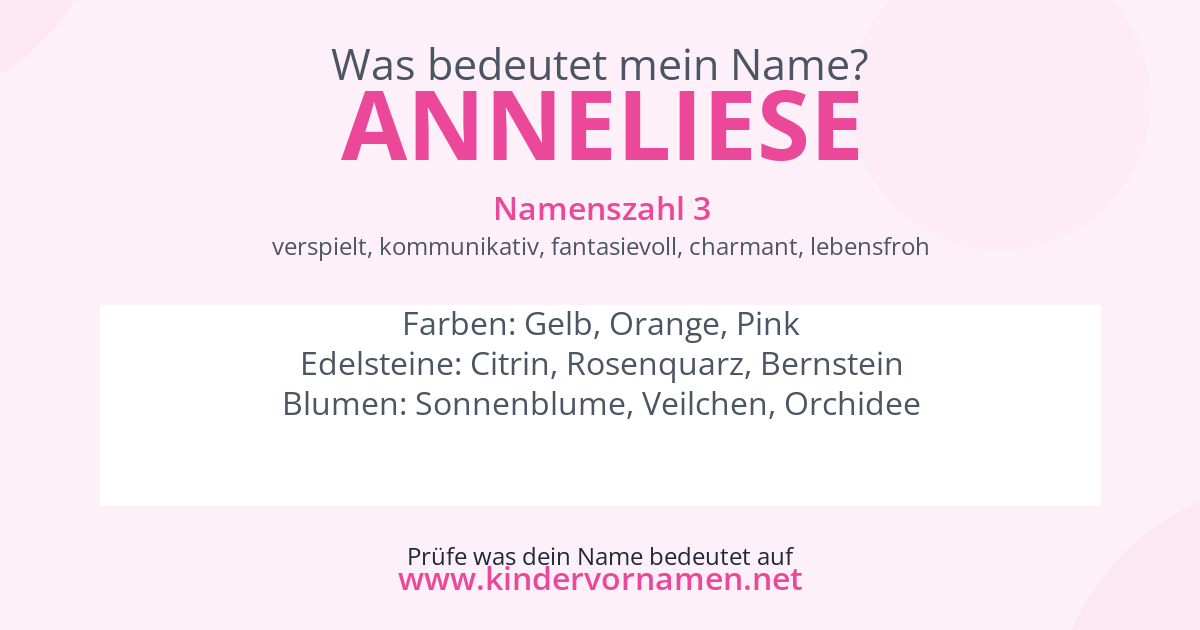 Was bedeutet der Name Anneliese?