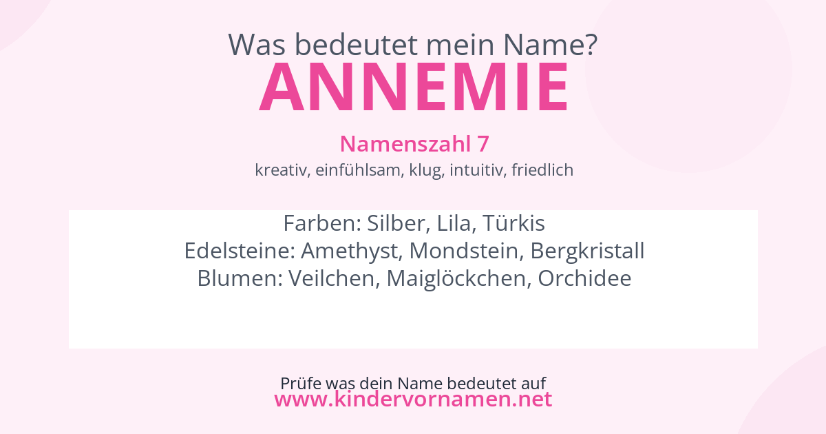 Was bedeutet der Name Annemie?