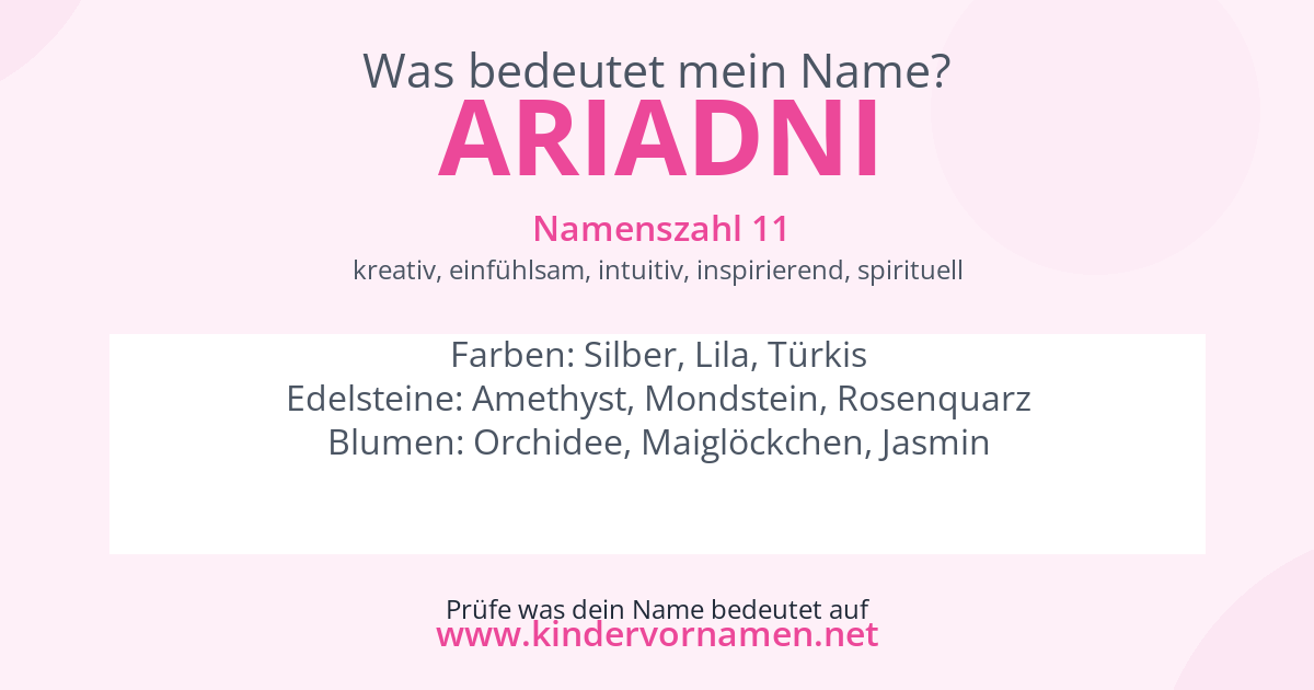 Was bedeutet der Name Ariadni?