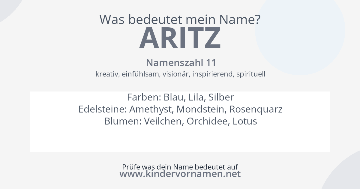 Was bedeutet der Name Aritz?