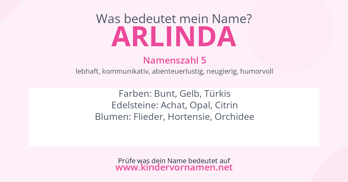 Was bedeutet der Name Arlinda?