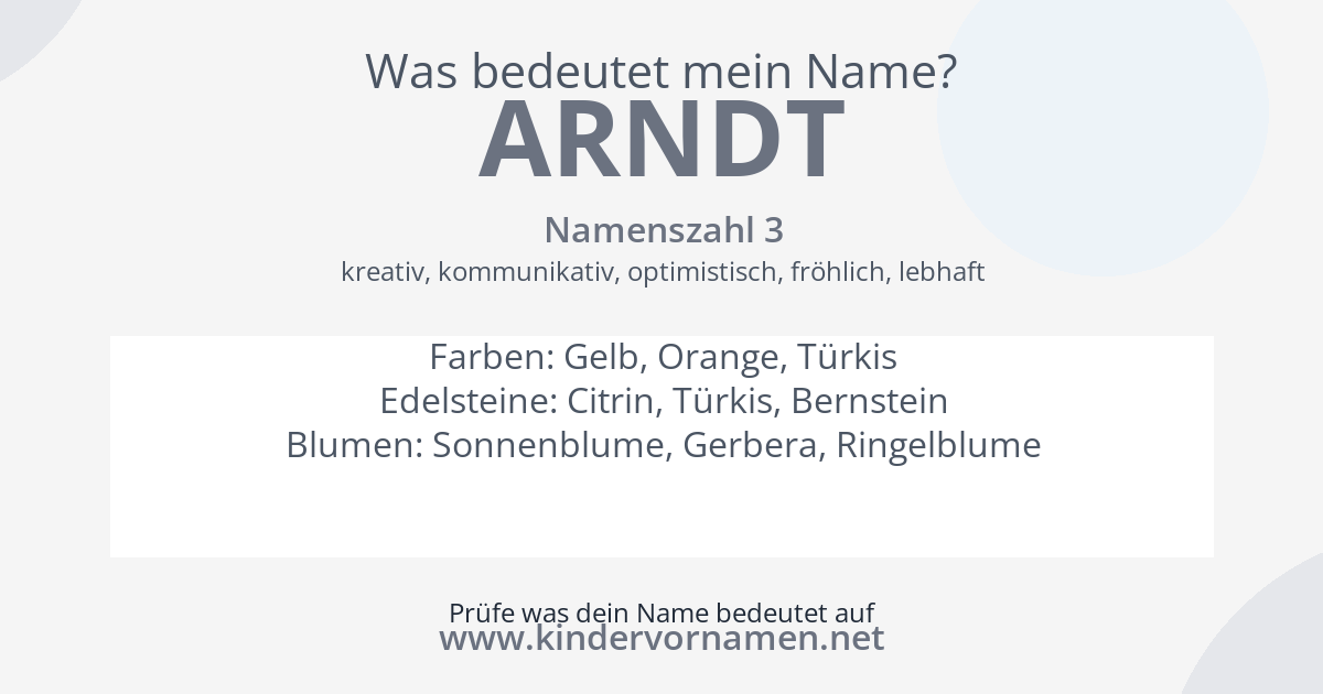 Was bedeutet der Name Arndt?