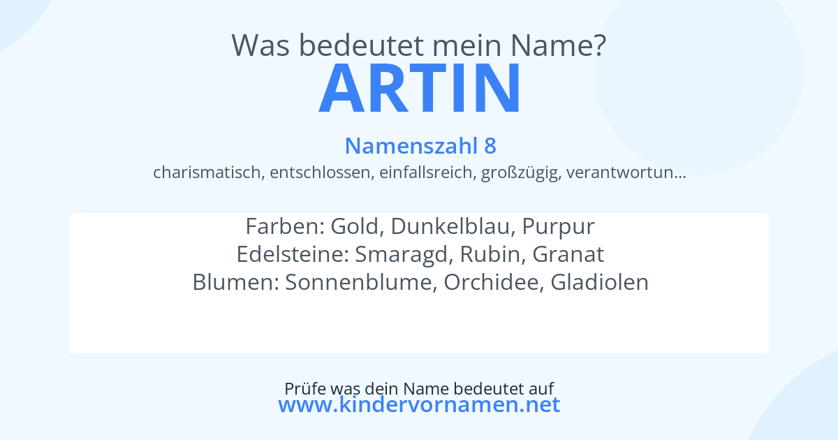 Was bedeutet der Name Artin?