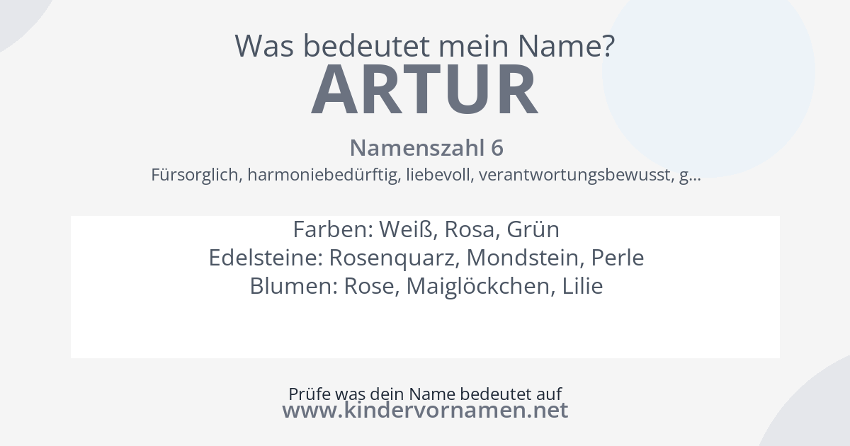 Was bedeutet der Name Artur?