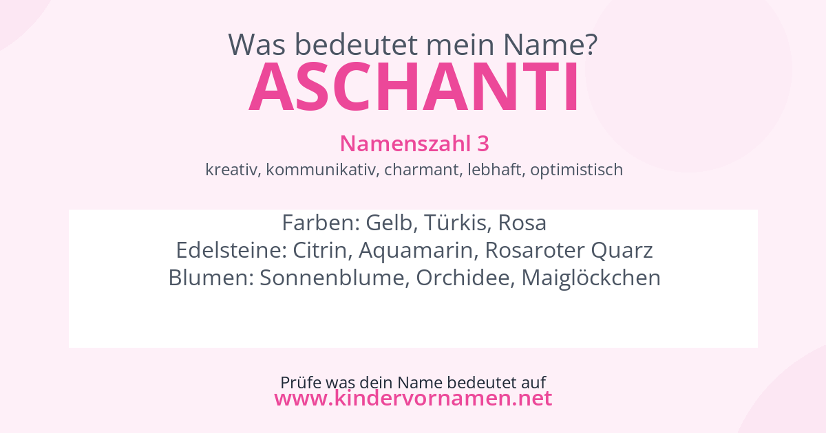 Was bedeutet der Name Aschanti?