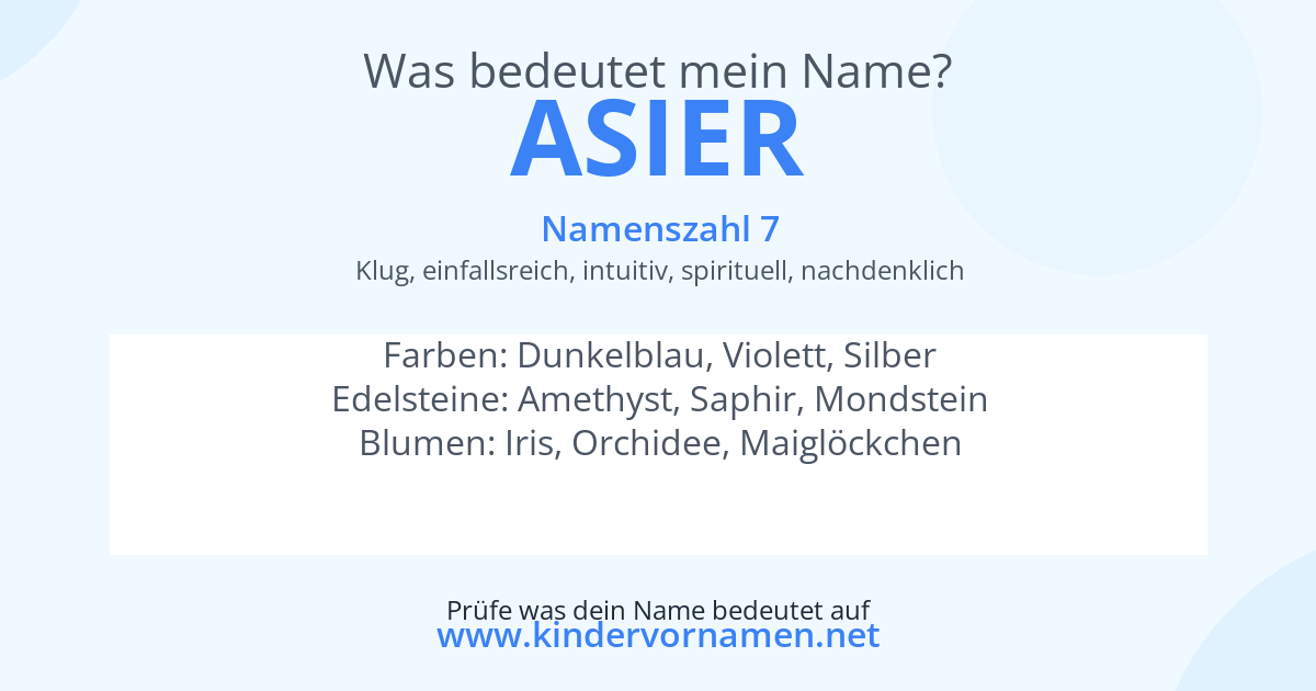 Was bedeutet der Name Asier?