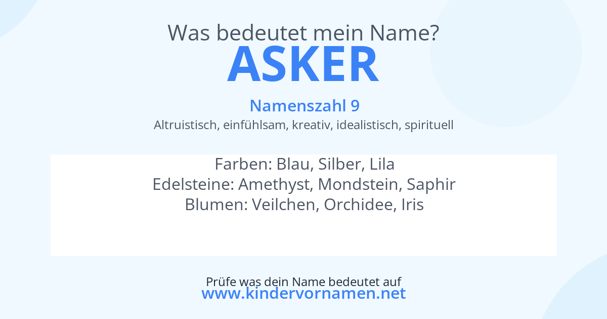 Was bedeutet der Name Asker?