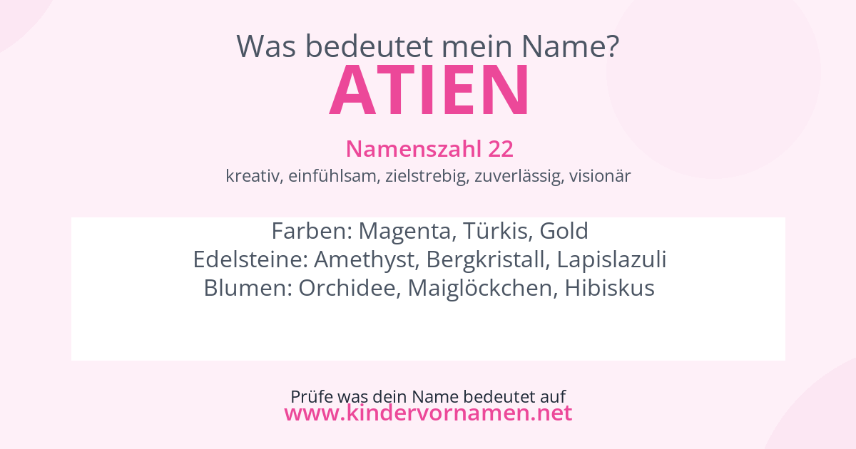 Was bedeutet der Name Atien?