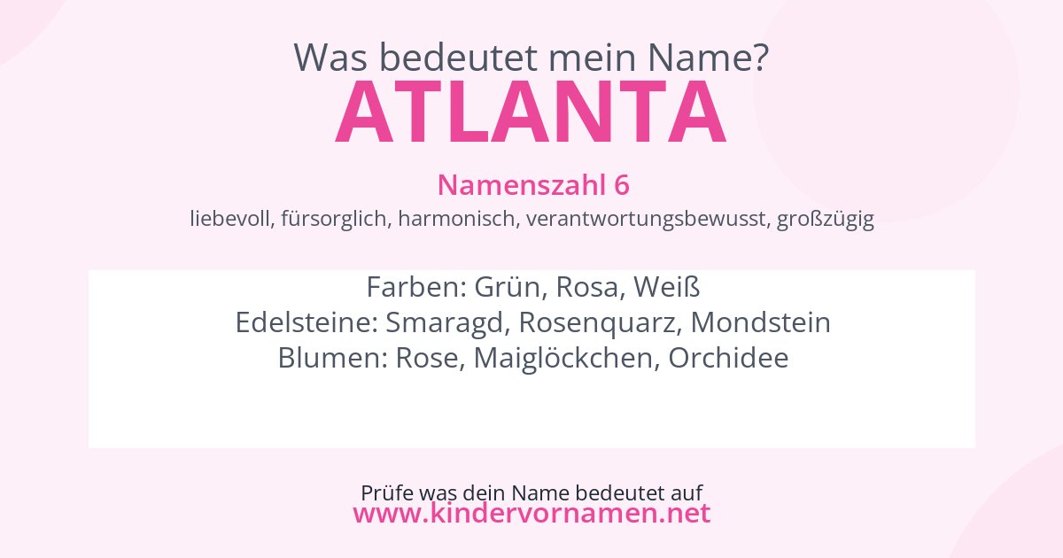 Was bedeutet der Name Atlanta?