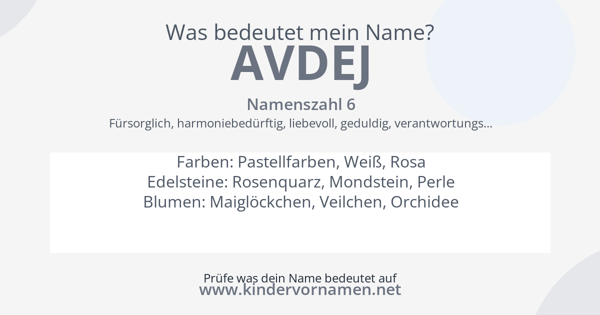 Was bedeutet der Name Avdej?