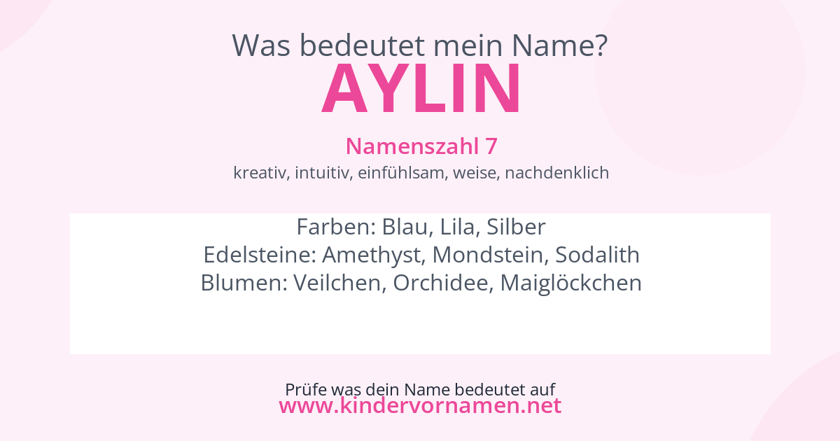 Was bedeutet der Name Aylin?