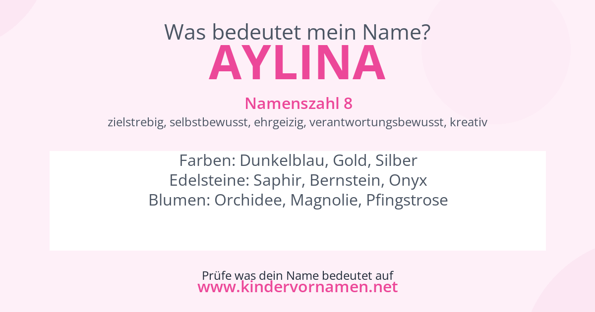Was bedeutet der Name Aylina?