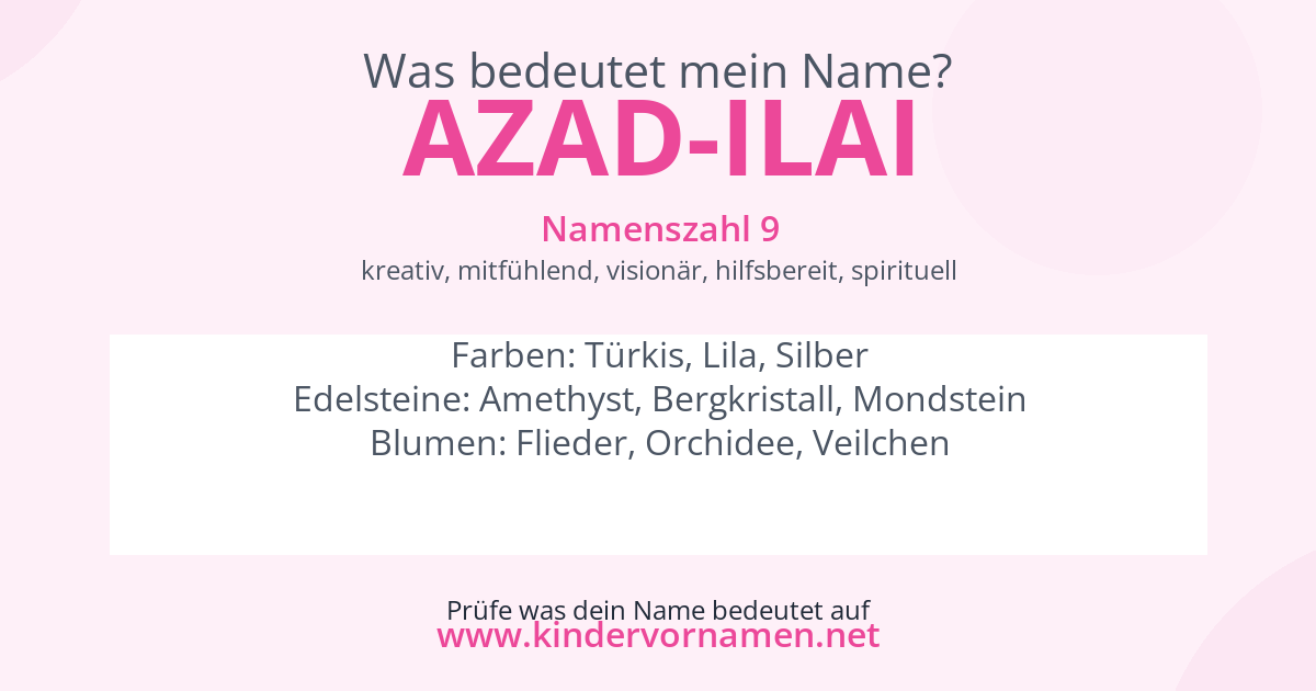 Was bedeutet der Name Azad-Ilai?