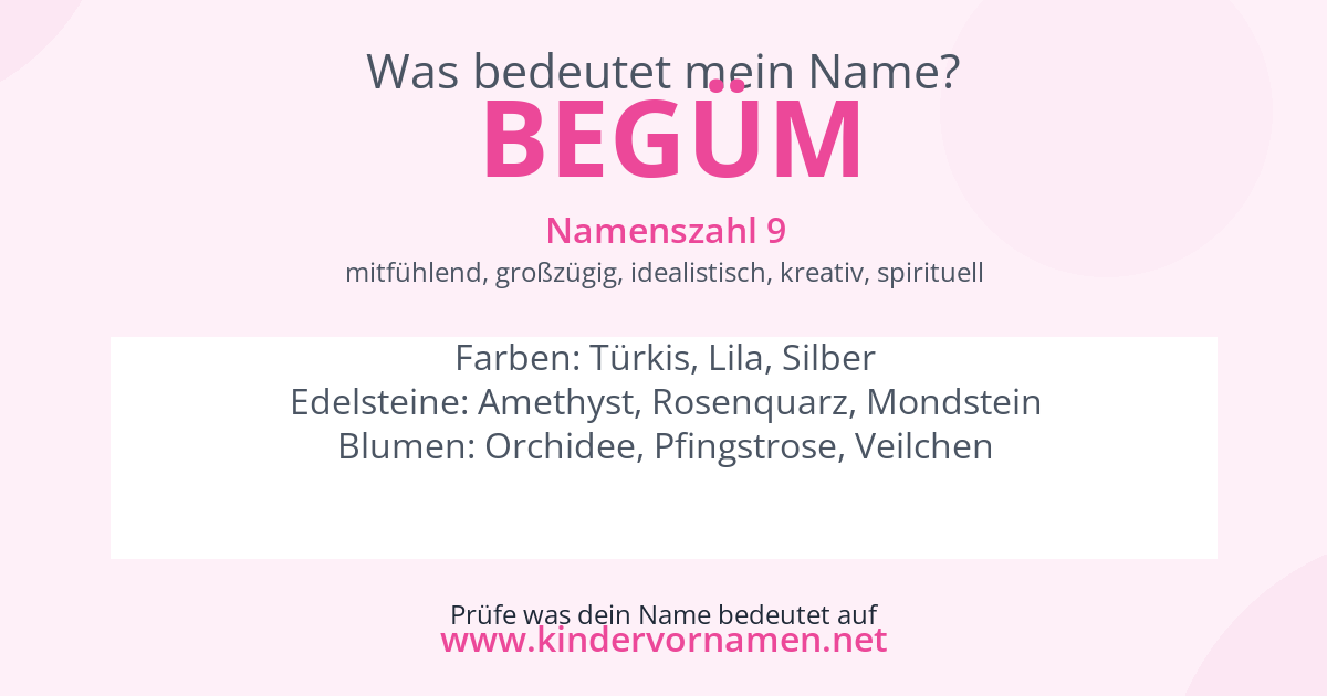 Was bedeutet der Name Begüm?