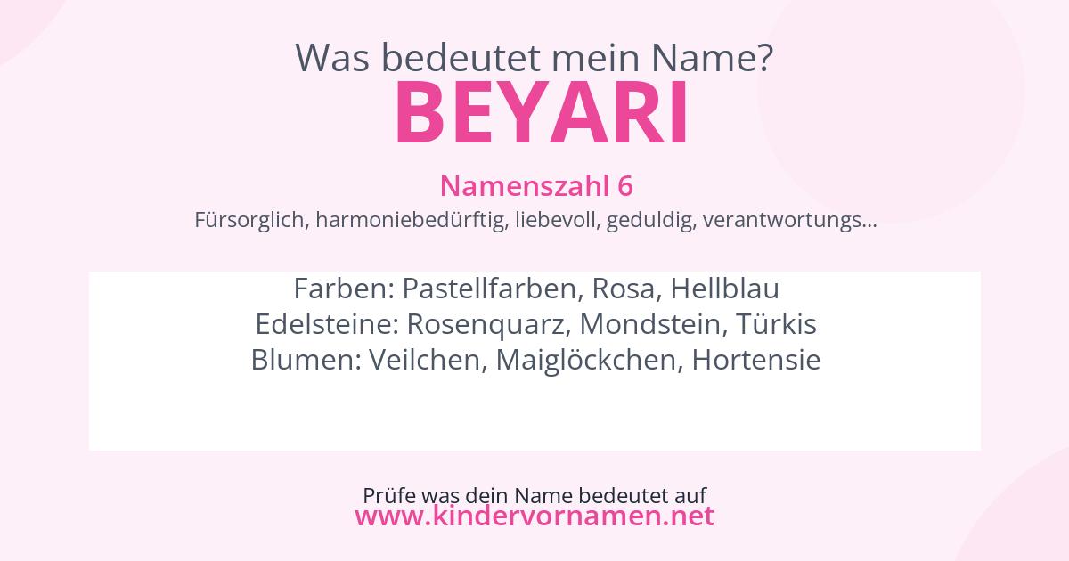 Was bedeutet der Name Beyari?