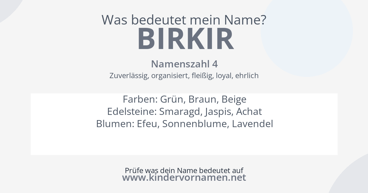 Was bedeutet der Name Birkir?