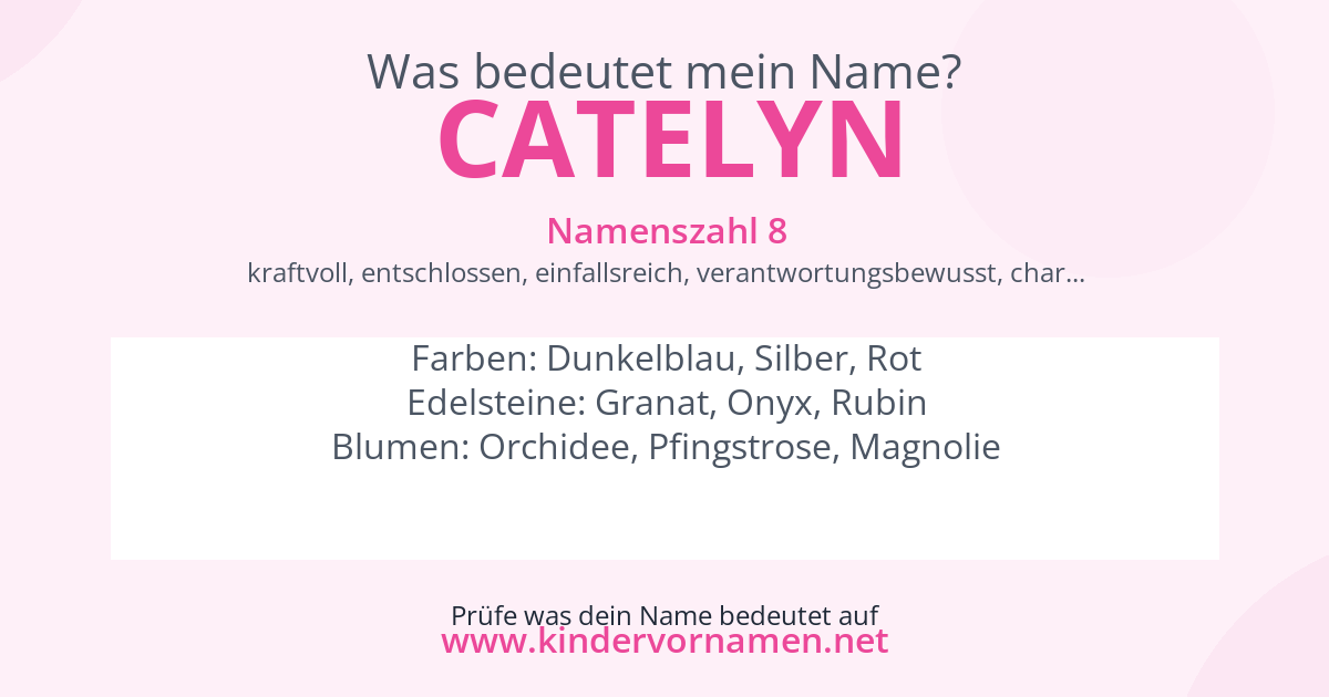 Was bedeutet der Name Catelyn?