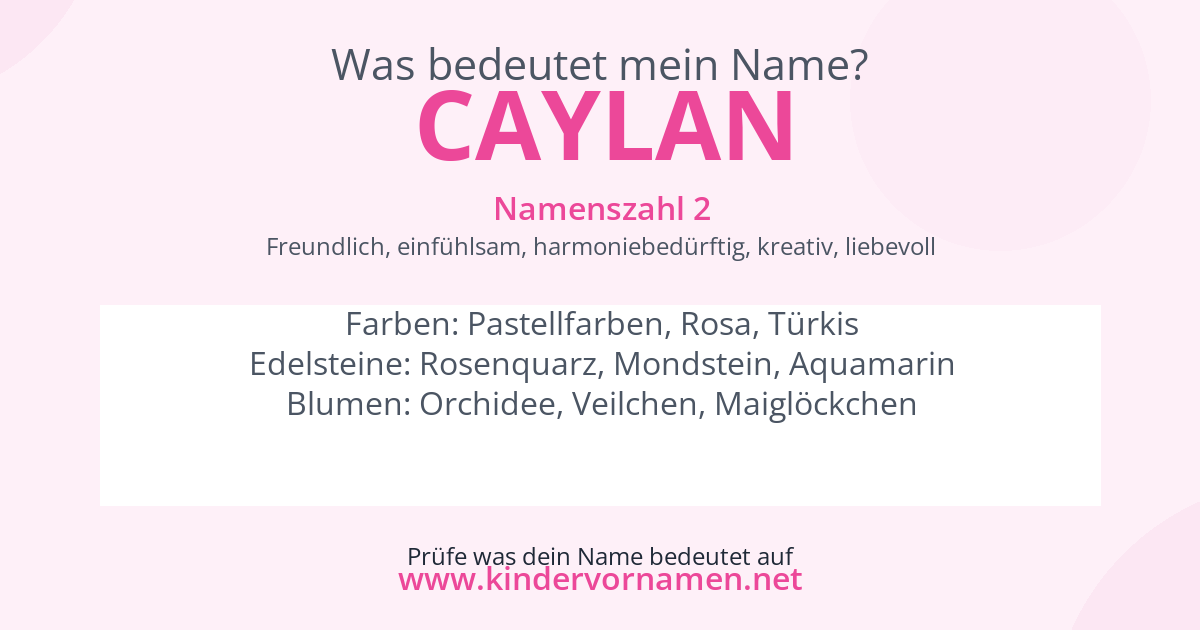 Was bedeutet der Name Caylan?
