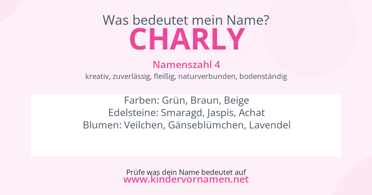 Was bedeutet der Name Charly?