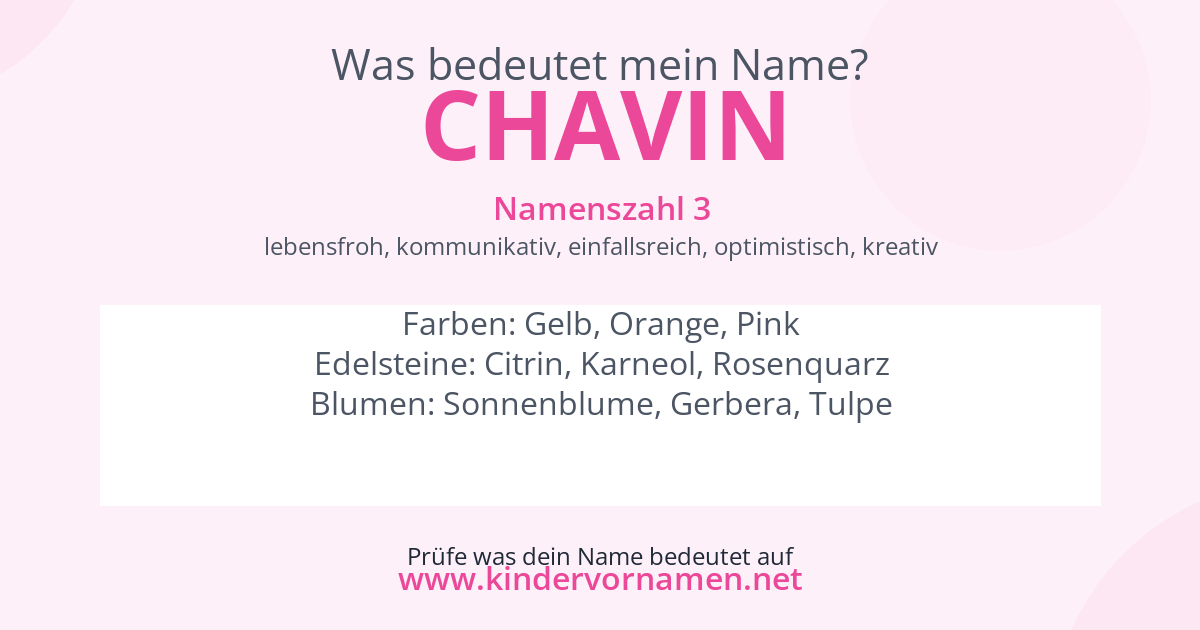 Was bedeutet der Name Chavin?