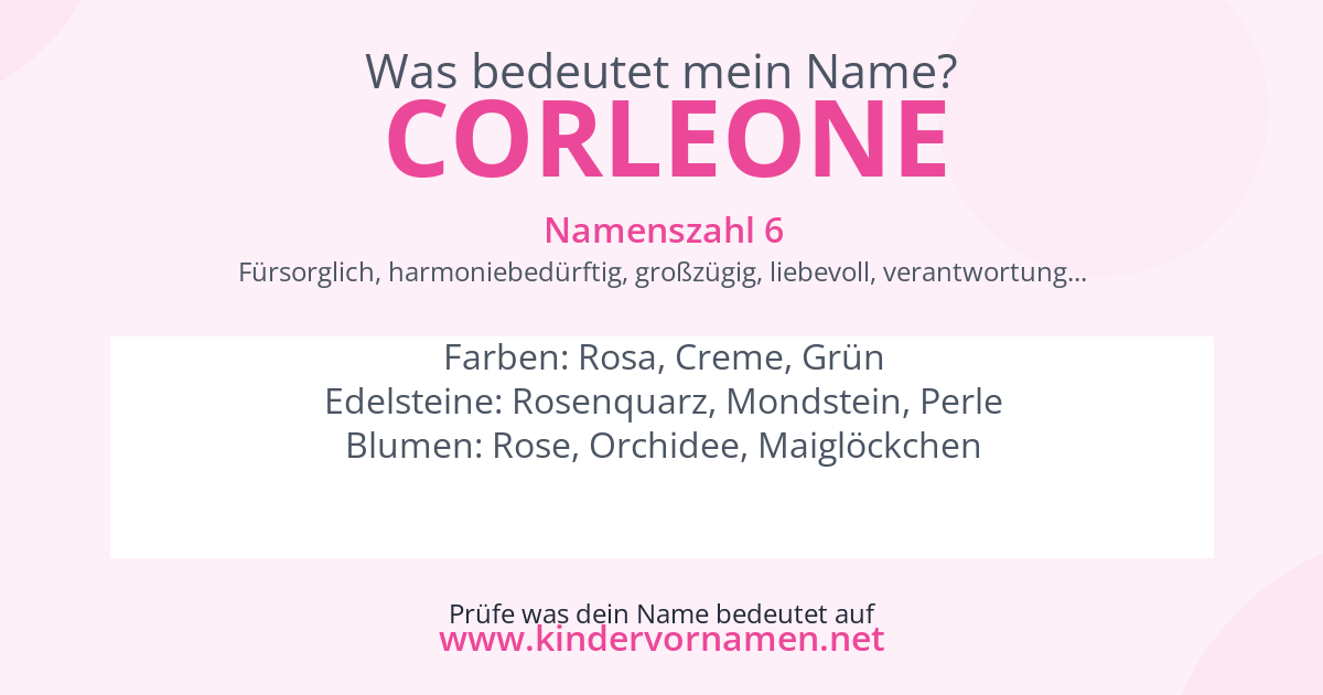 Was bedeutet der Name Corleone?