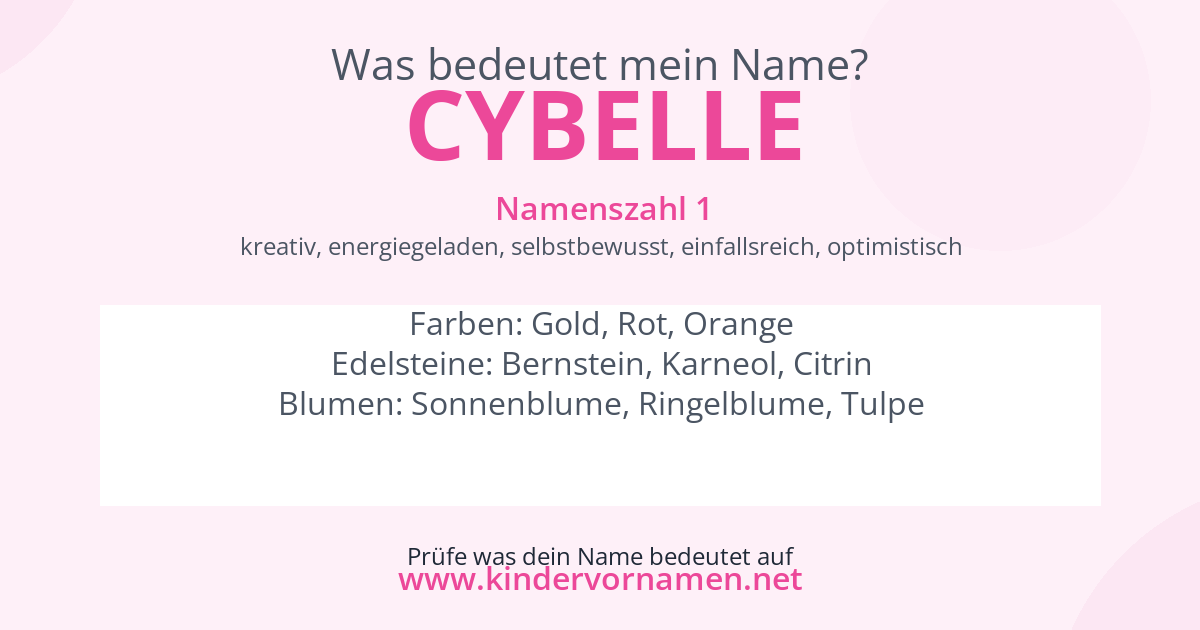 Was bedeutet der Name Cybelle?